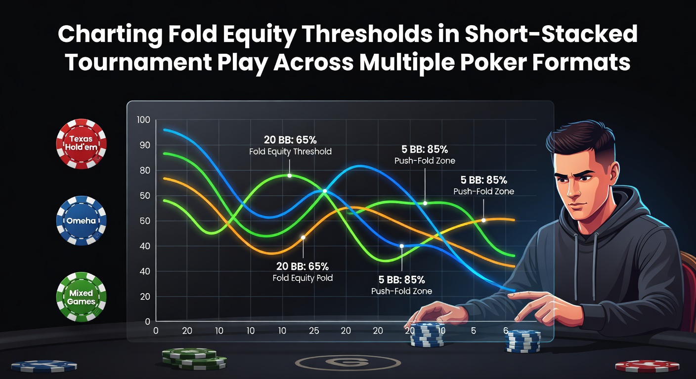Poker tournament players analyzing short stack decisions at felt tables during a major multi-format event
