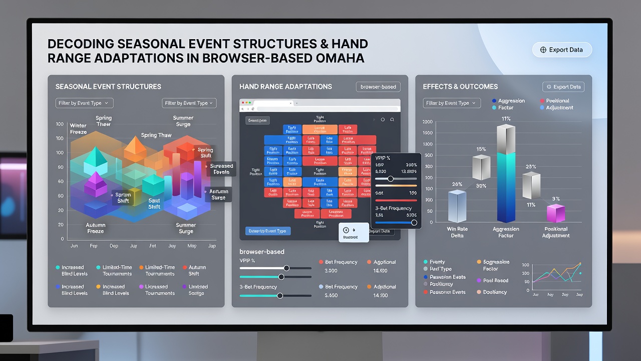 Detailed view of hand range charts and equity calculations adapted for seasonal Omaha Hi-Lo events in browser lobbies