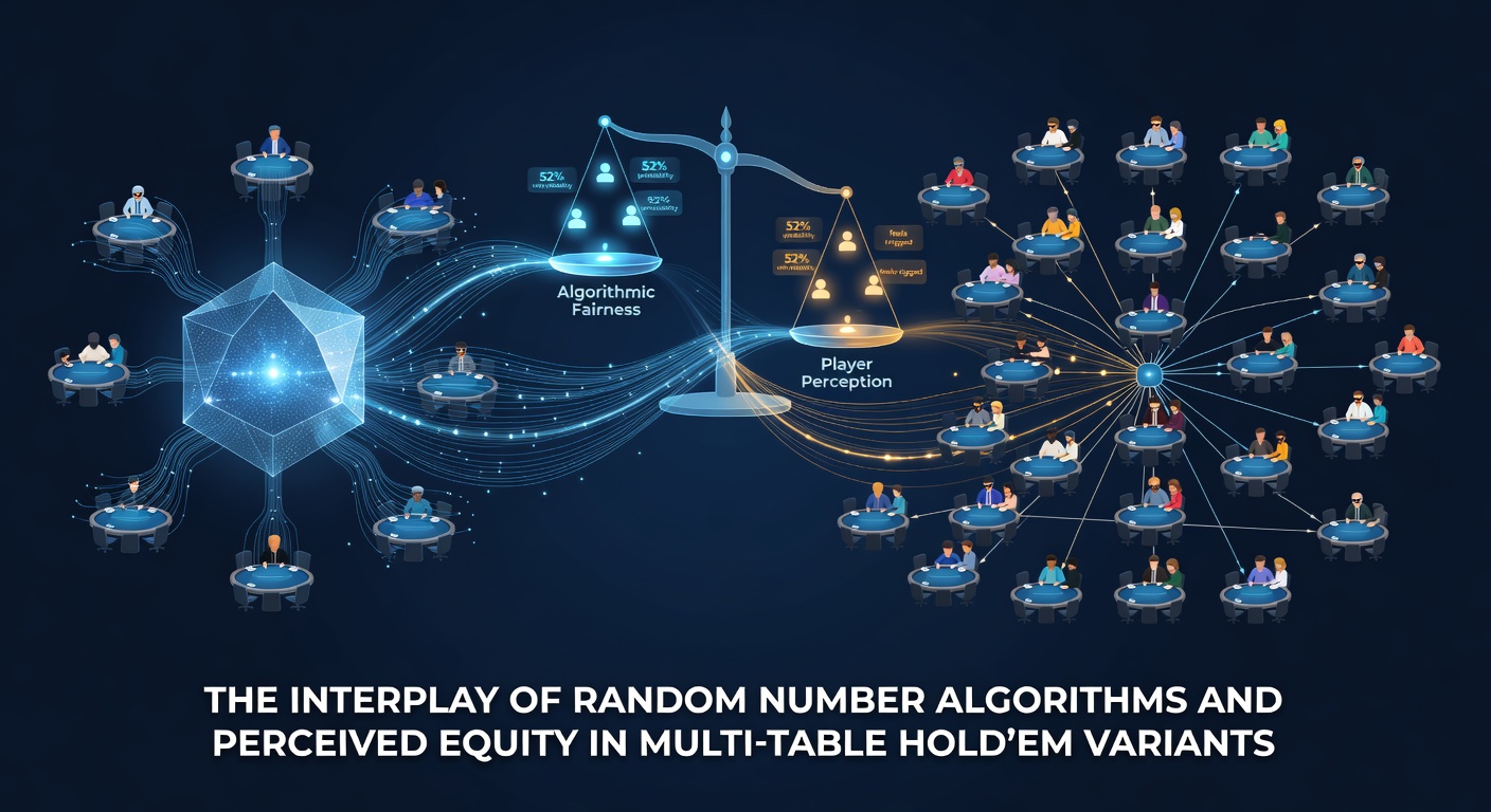 Chart displaying statistical analysis of card distribution patterns and player equity perceptions in Hold'em tournaments