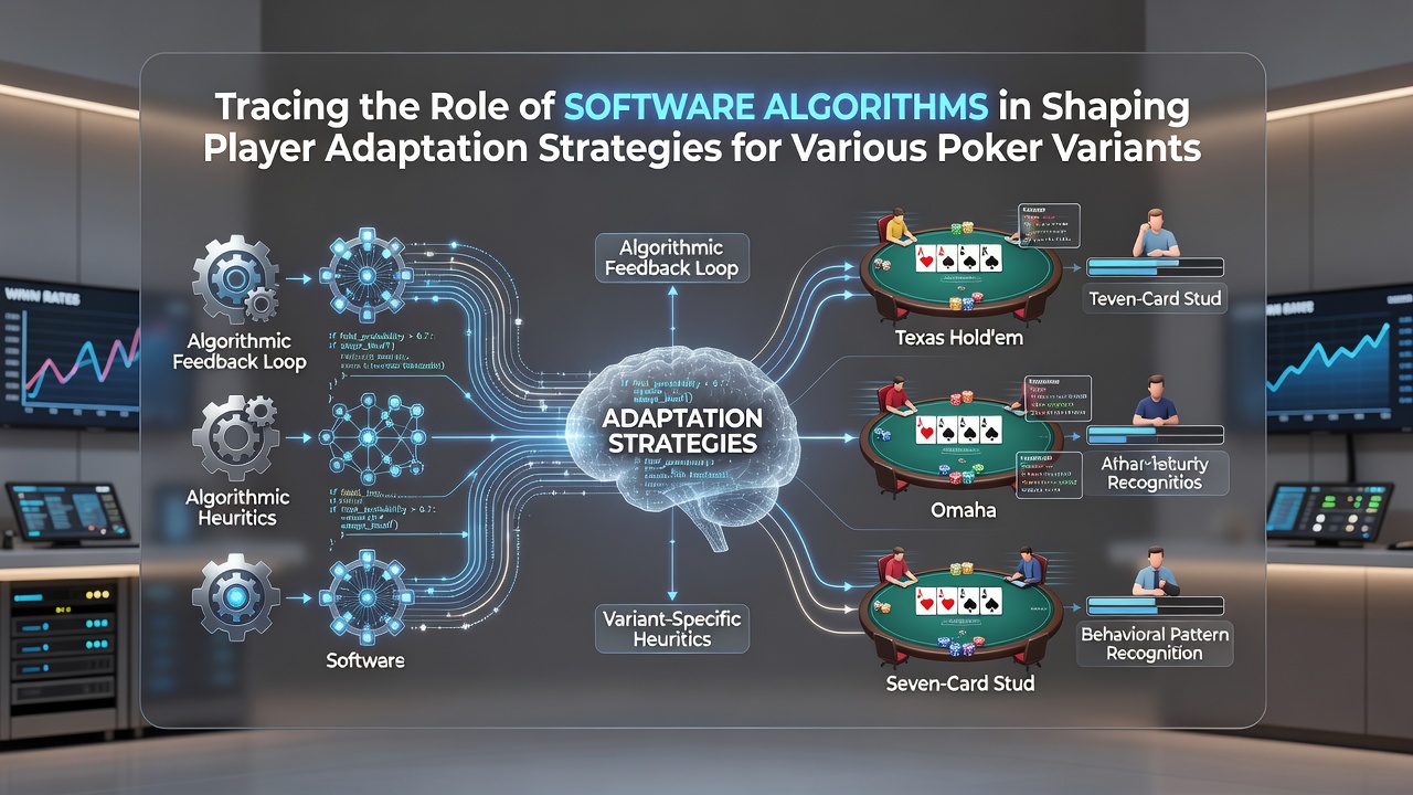 Player adaptation strategies shaped by algorithmic feedback in poker variants